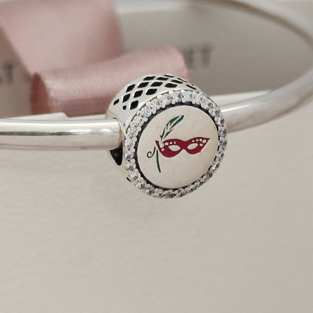 Pandora New Orleans Exclusive Charm Bead Button S925 Silver Pendant with box